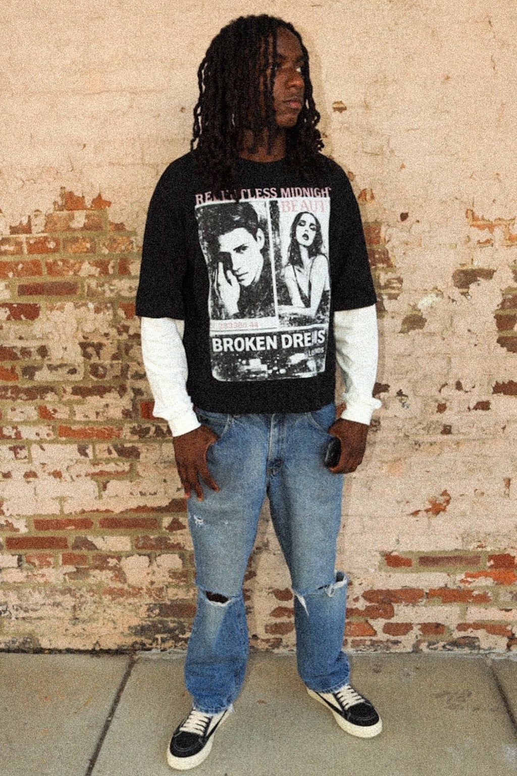 “Relentless” contrast long sleeve