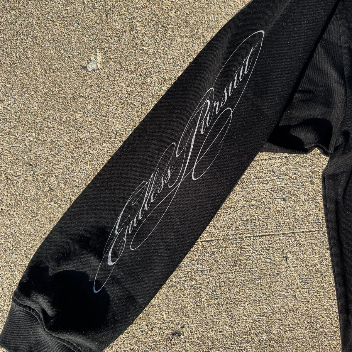 Oversized Cursive Long Sleeve
