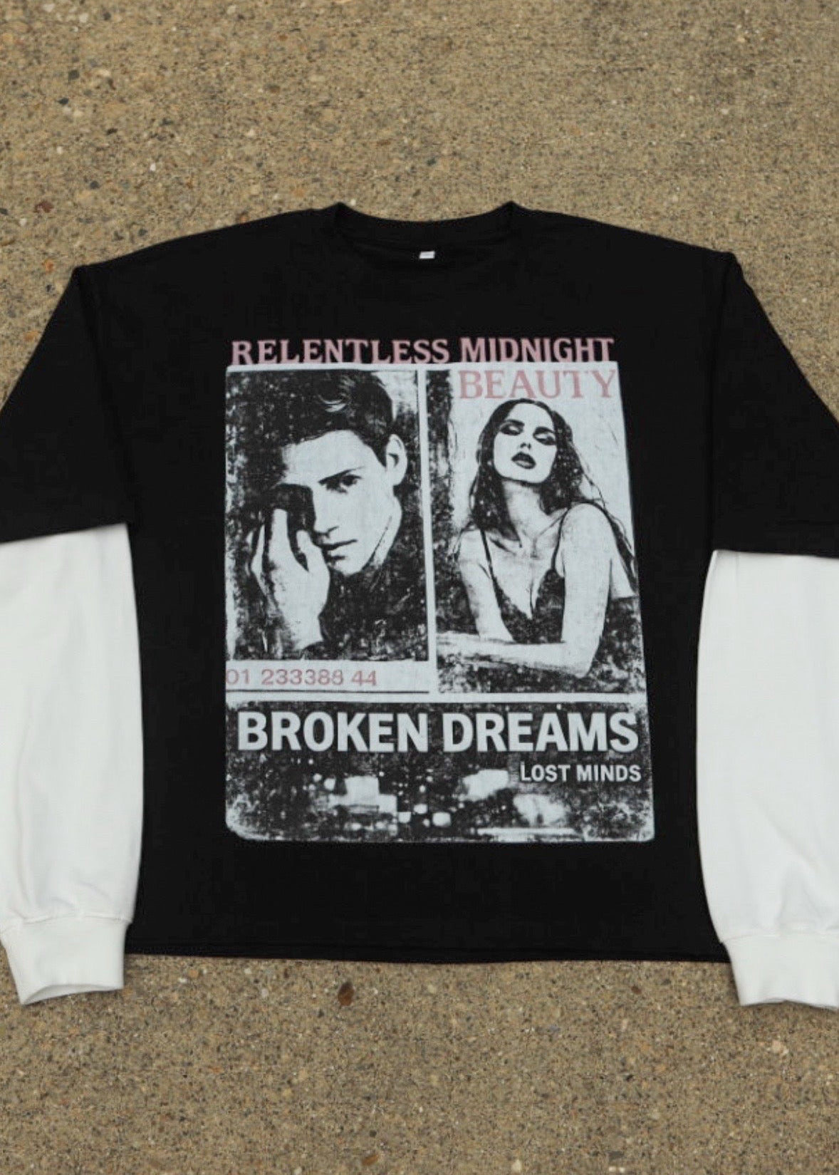 “Relentless” contrast long sleeve