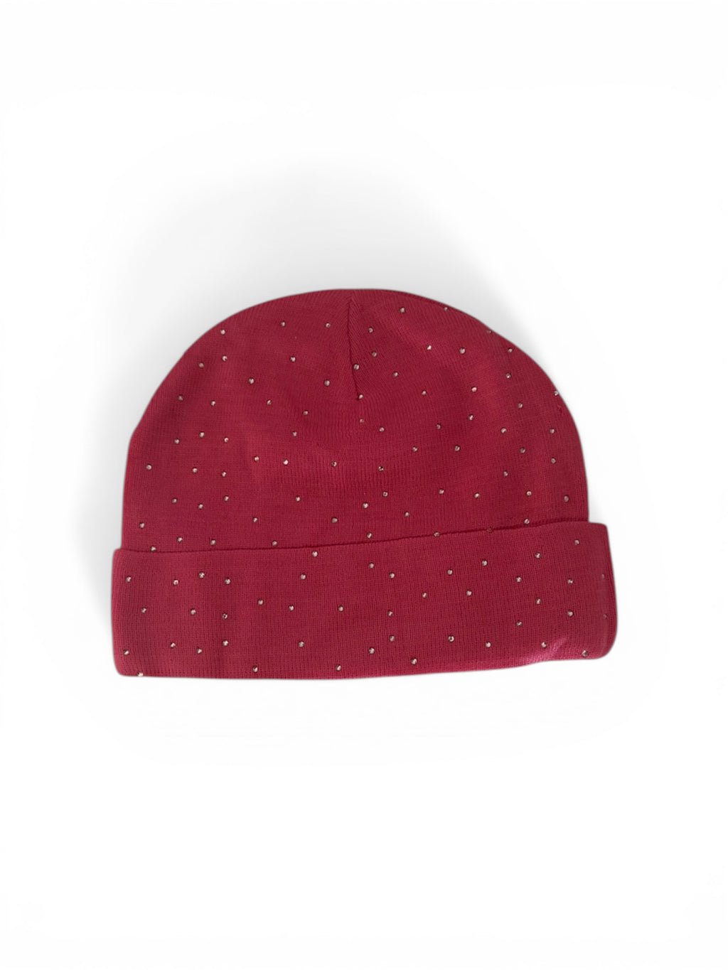 Pink Rhinestone “Logo” Beanie