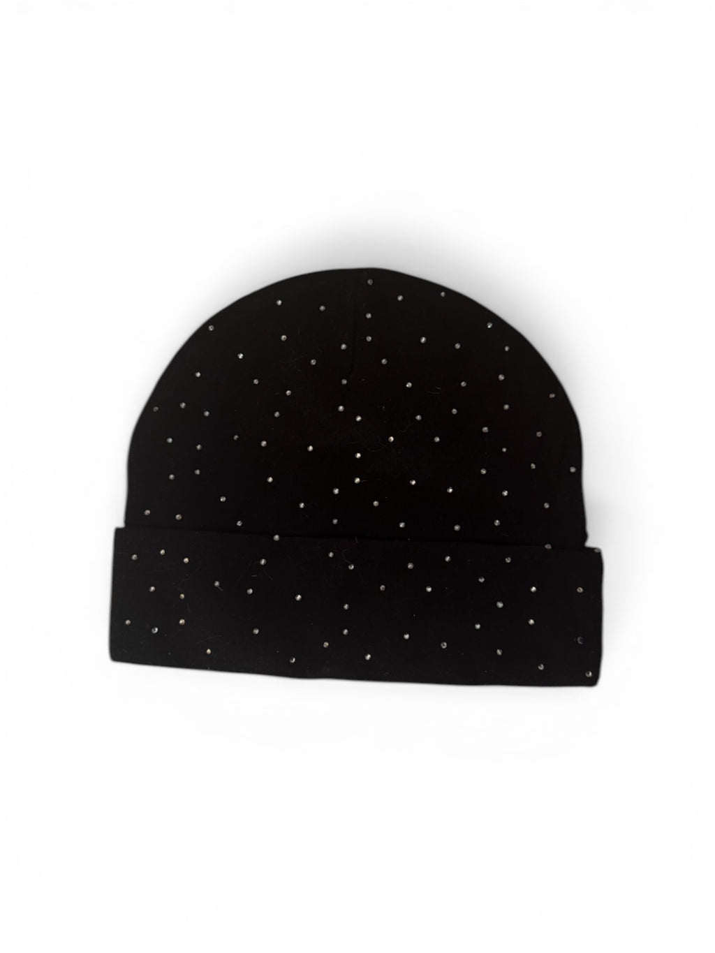 Black Rhinestone “Logo” Beanie