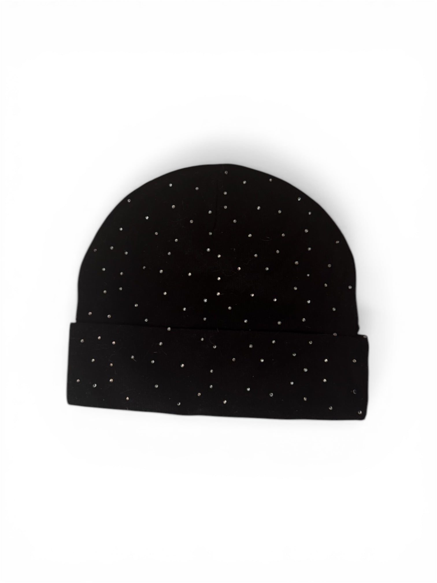 Black Rhinestone “Logo” Beanie